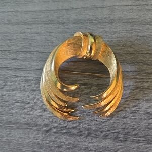 Vintage Gold Tone Brooch Signed PIM Estate Sale Finds Jewelry Pin Brooch